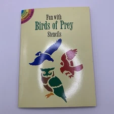 Fun with Birds of Prey 1996 Vintage Stencils Book by Paul E. Kennedy Dover Pub