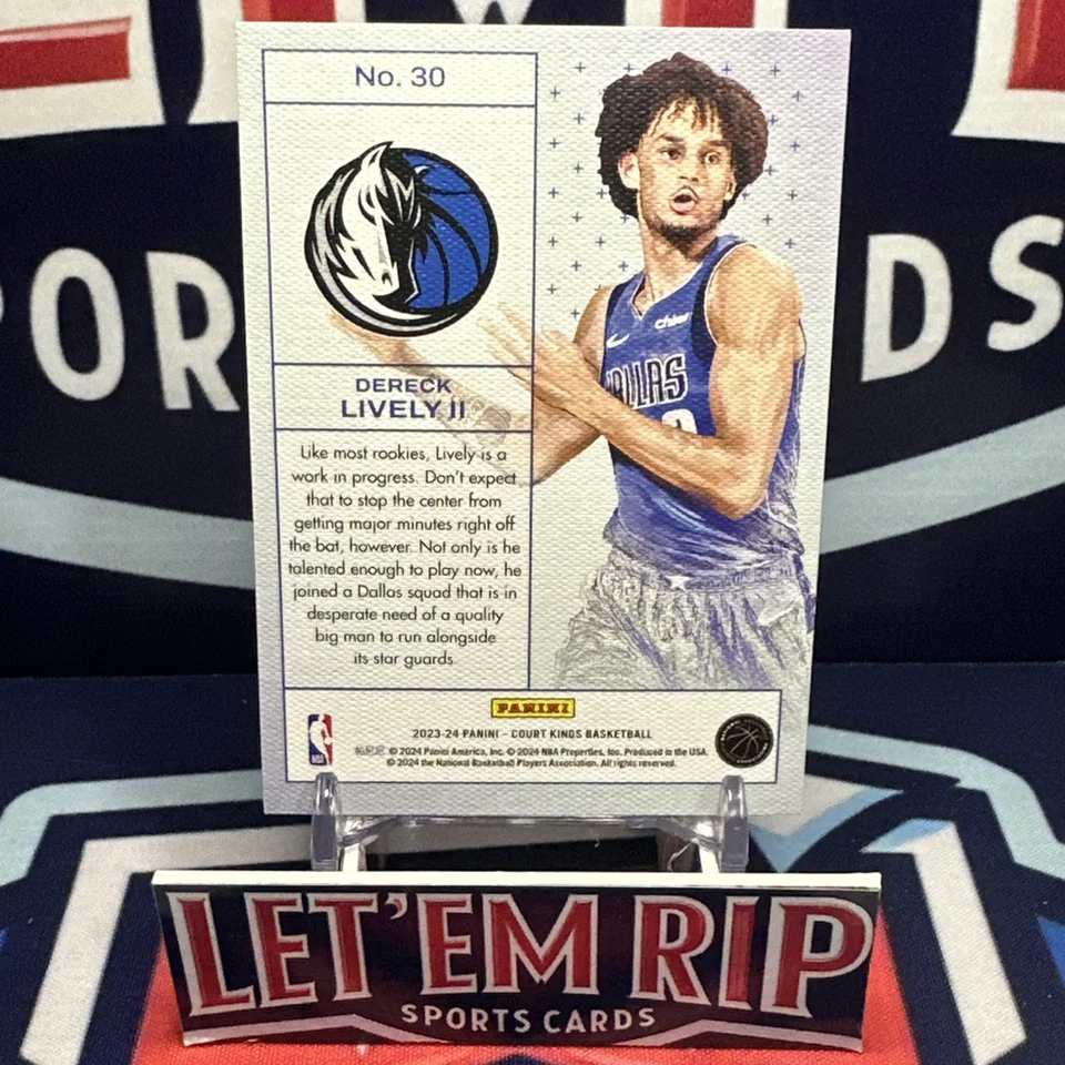 2023-24 Panini Court Kings - Works in Progress #30 Dereck Lively (RC) - Image 2 of 2