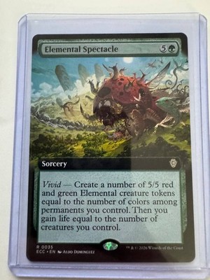 Elemental Spectacle Extended Art Non-Foil Lorwyn Eclipsed #0035 NM MTG ENG