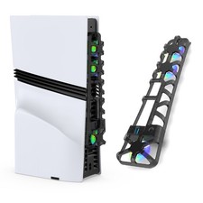 For Sony PlayStation PS5 pro Console Rear Cooling Fan with RGB Light Accessories