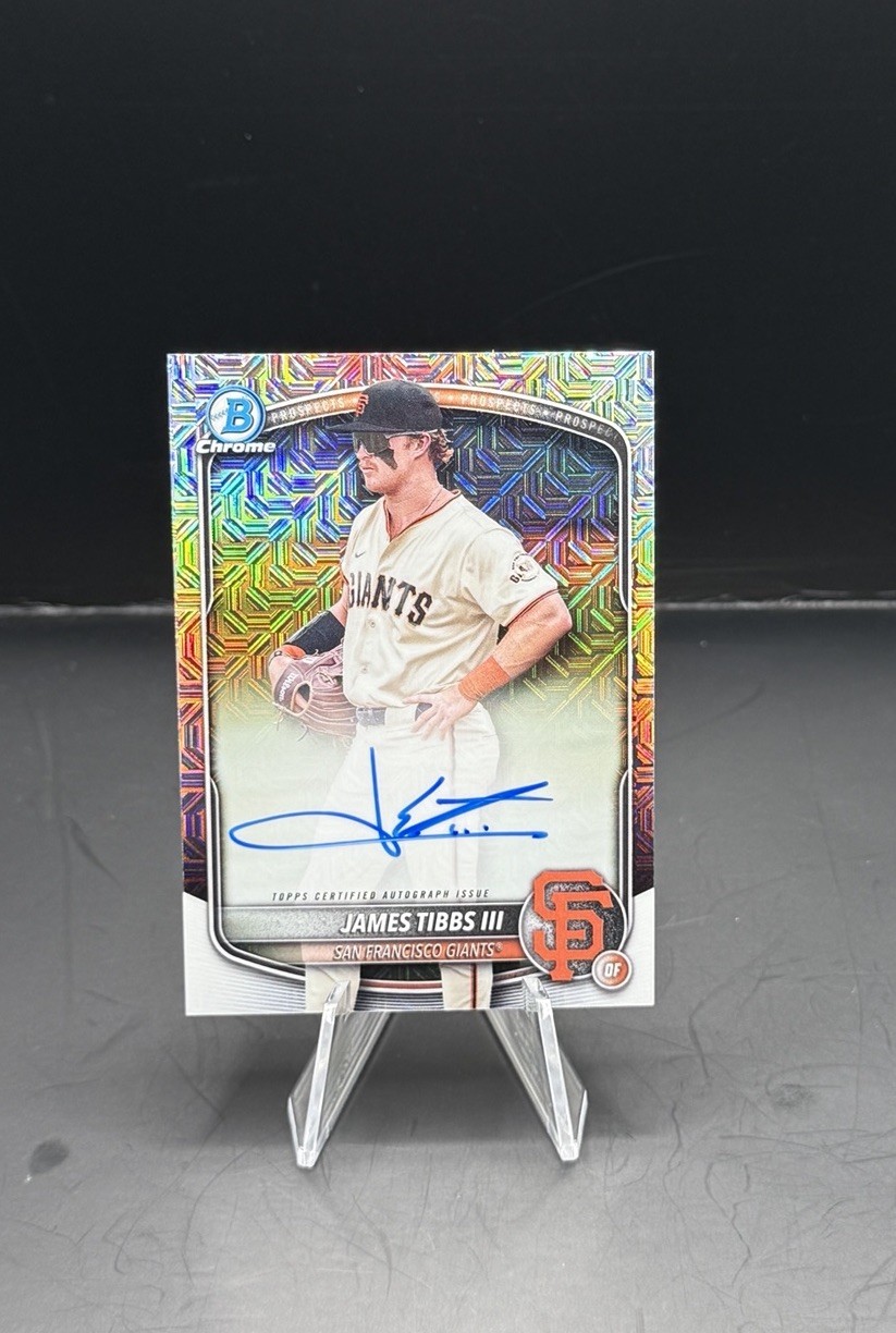2025 Bowman Chrome James Tibbs III Auto Mojo (RC) #BMA-JT (CLEAN) 💎