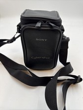 GENUINE SONY BLACK BAG/CASE FOR CYBERSHOT DIGITAL CAMERA WITH SHOULDER STRAP