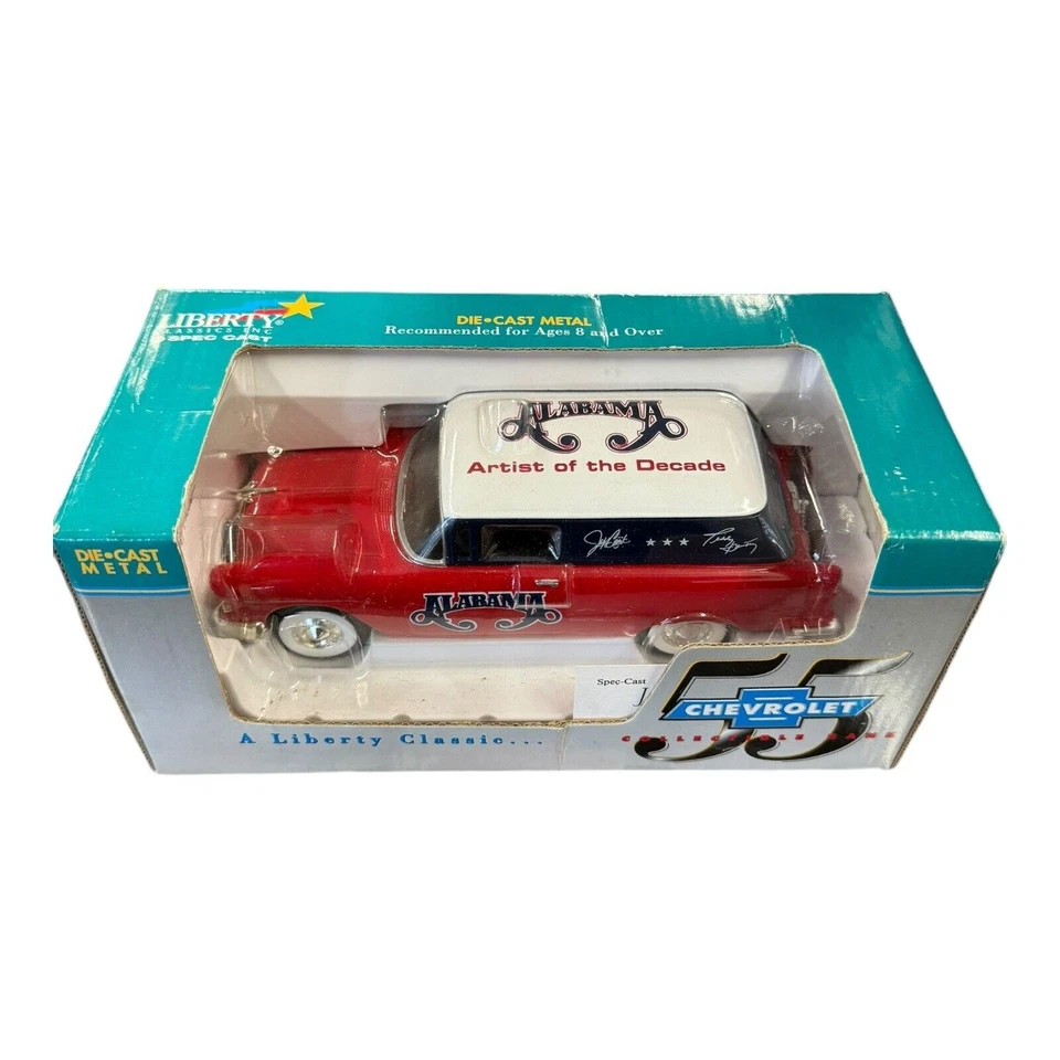Banco de metal fundido Chevrolet 1955 clásico Liberty Artist of the Decade de Alabama Foto 2 de 3