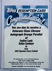 2025 Topps Signature CeeDee Lamb Veteran Class Autographs (RAW)