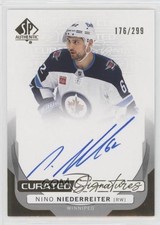 2024 SP Authentic Curated Signatures 176/299 Nino Niederreiter #SPC-NN Auto s0w