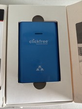 Clickfree HD327 320GB  Portable Automatic Backup Hard Drive Blue – New Open Box