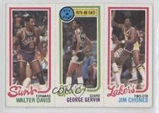 1980-81 Topps Walter Davis George Gervin Jim Chones #136-11-191 HOF 0a5t