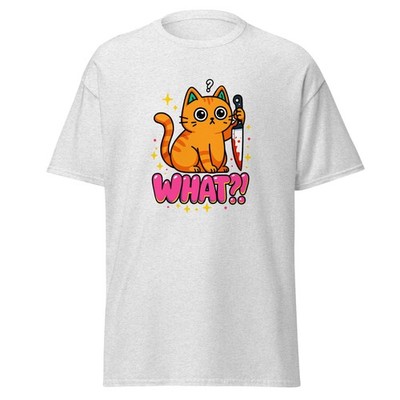 Cute Murder Cat - What?! Great t-shirt for cat lovers!