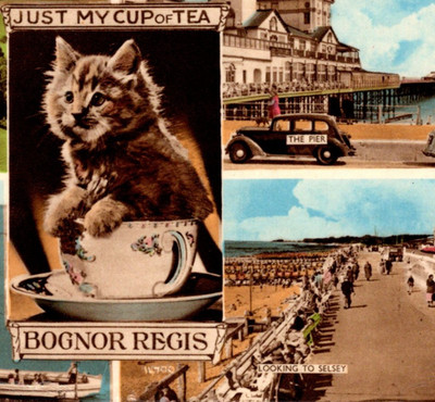 Vintage Postcard Scenes From Bognor Regis England  UK c1960