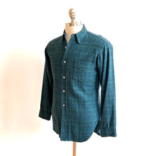 Pendleton Vintage 1970s Wool Plaid Shirt Sz M Classic Portland MAde in USA Vtg