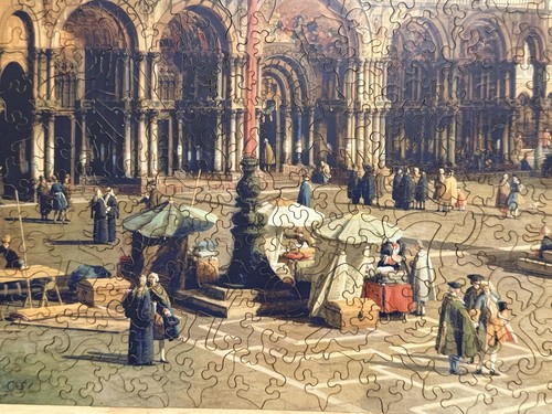Liberty Puzzles Wooden Jigsaw Puzzle Piazza San Marco 596 Pieces I3H9 Excellent - Picture 8 of 14