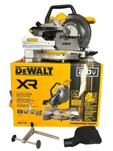 DEWALT 20V MAX XR 10 in. Double Bevel Fixed Miter Saw (Tool Only) (DCS714B)