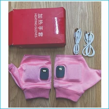 USB Rechargeable Electric Heating Gloves –Winter Warm Hand‑Warmer with Dual Cabl