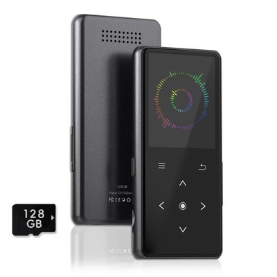128GB MP3 Player with Bluetooth, Portable Music Built-in Black