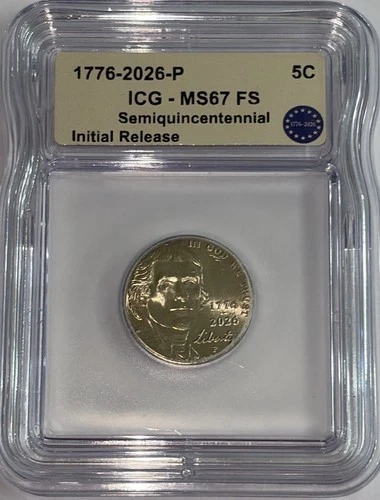 2026-P Jefferson Nickel — photo from the most recent tracked eBay sale