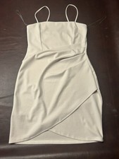 Juniors Size L Beige Tulip Bodycon Dress by Windsor - PreOwned