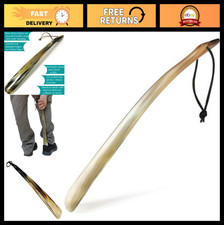 Handmade Real Horn Shoe Horn with Long 22" Handle - Durable Stylish Accessory