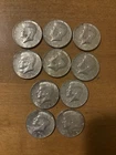 1968 kennedy half dollar 40% Silver Lot Of 10.  Free Shipping