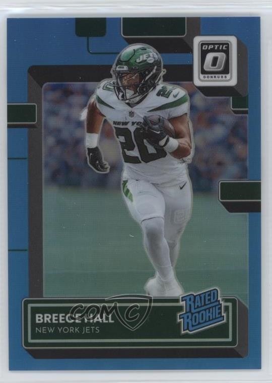2022 Panini Donruss Optic Rated Rookie Aqua Prizm 149/299 Breece Hall #214 0n64