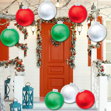 Christmas Decorations 11 Inch Large Inflatable Balls Ornaments Outdoor Gift 9PCS