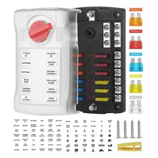 Fuse Block Blade Fuse Box Holder, Car Ato/Atc Fuse Block Waterproof with Fuse...