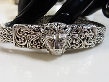 Sarda S/S 925 Lion Head Bracelet