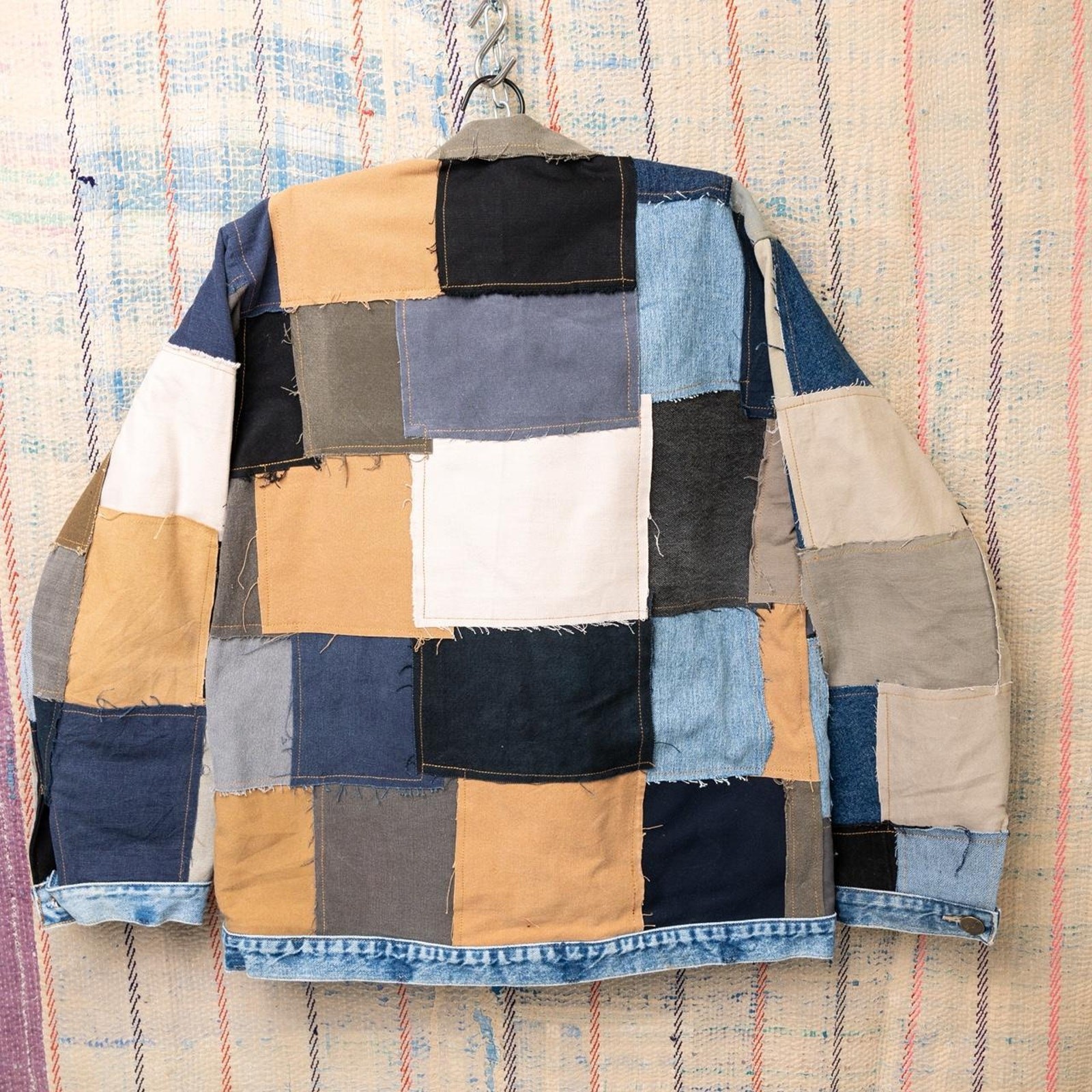 Upcycled patchwork carhartt chore jacket - image 2