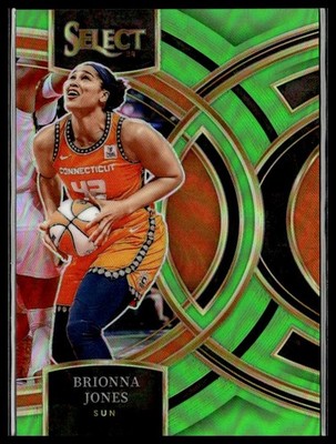 2024 Panini Select WNBA 192 Brionna Jones Connecticut Sun Neon Green Prizm 39/75