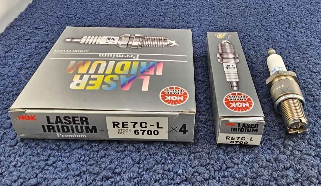 QTY 4 NGK 6700 RE7C-L Laser Iridium Spark Plug Fits 2004-2009 Mazda RX8