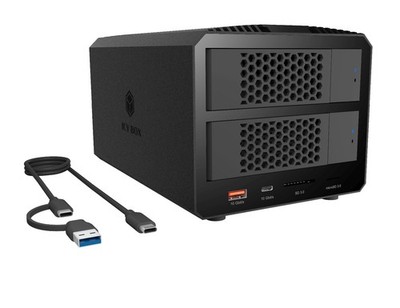 ICY BOX IB-RD3721-CU3 RAID Gehäuse USB Type C 2x 2,5/ 3,5'' SATA HDD 61165 B-Ware