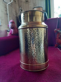 Große Messingkanne/ Vase/Schirmständer Massiv SKS Top Erhalten