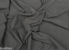Dark Gray Cotton Spandex Fabric Jersey Knit by the Yard 65"W 7/15