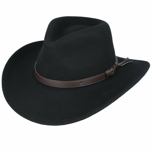 Cowboy Hat Crushable 100% Wool Felt 