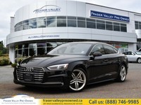 2018 Audi A5 Sportback 2.0 TFSI quattro Progressiv Sport Back S-Line Local, No Accidents, Fully Load
