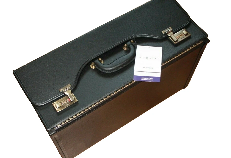 Militär Bugatti Aktentaschen Businesstasche Brief Case U.S. Army Neu