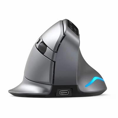 ZELOTES F-26C Vertical Ergonomic Mouse 2.4GHz BT Wireless Vertical Mouse 3200DPI