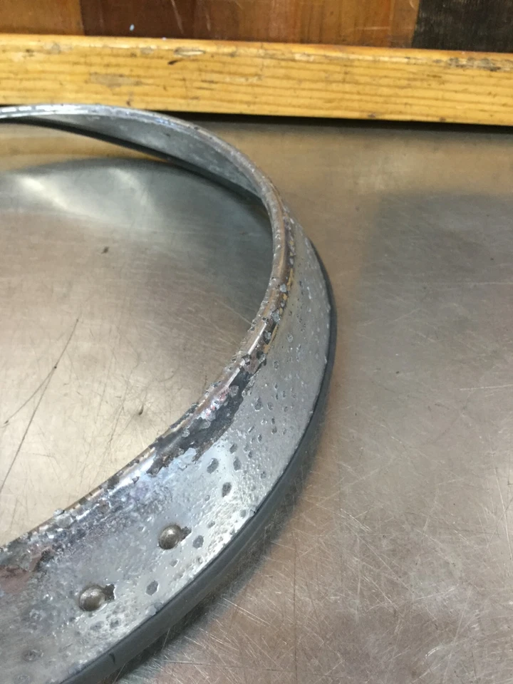 Alfa Romeo Spider 1966-93 • Original Headlight Trim Ring, Passenger Side. KAR903 - Image 3 of 4