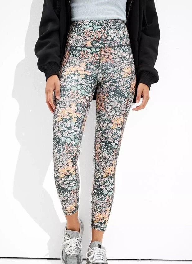 Legging American Eagle The Everything Bolsillo Cintura Más Alta ~ Floral Multi Mujer Talla M Foto 3 de 4
