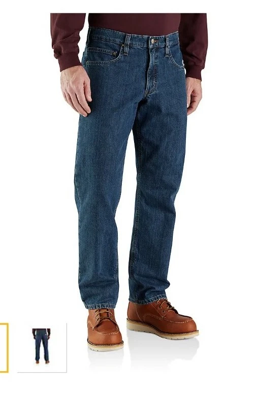 Carhartt lined best sale jeans