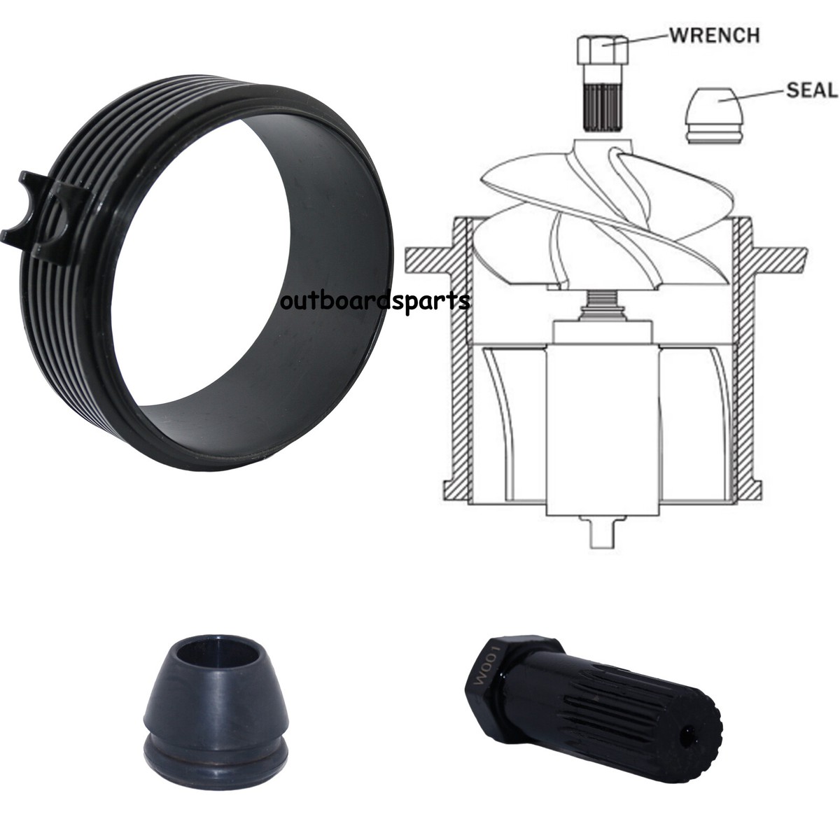 Seadoo Spark Trixx Accessories RAREELECTRICAL Jet Pump Wear Ring