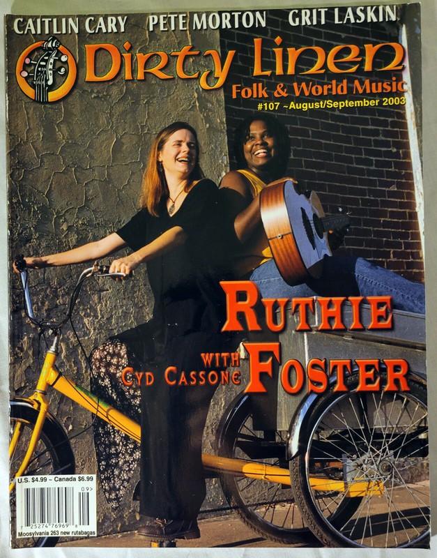 Dirty Linen folk & world music mag #107 Aug/Sep '03 Ruthie Foster/Pete Morton/+