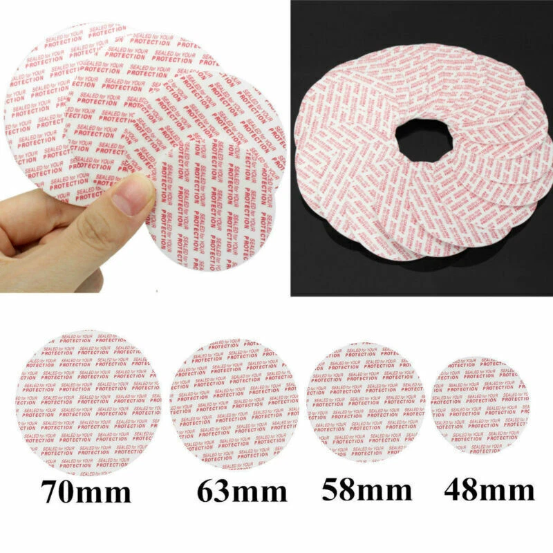 100Pcs Press & Seal Cap Liners Jar Bottle Foam Safety Tamper Seals 20mm～70mm - Image 4 of 4