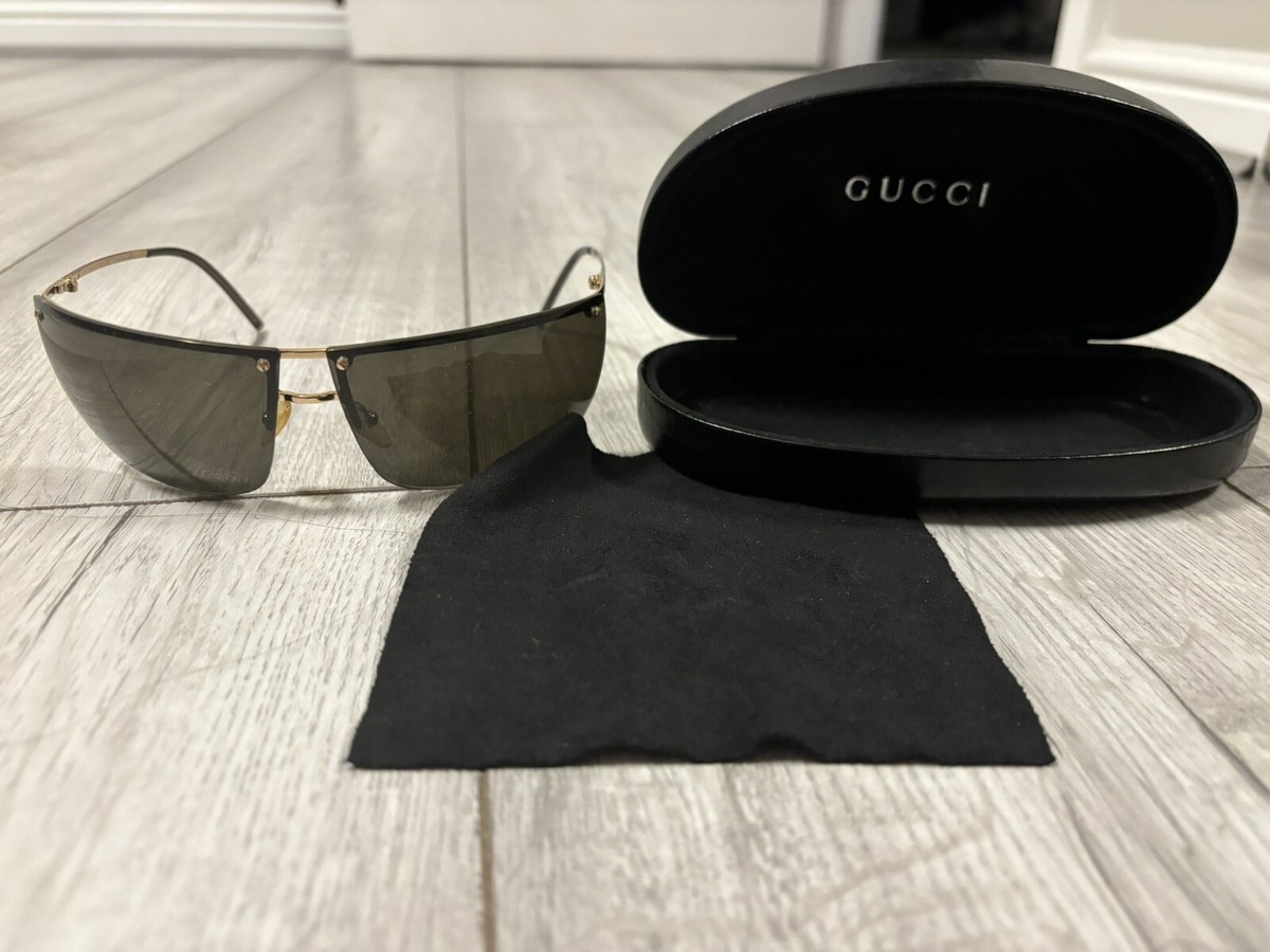 GUCCI GG 2652/S Half Rimless Sunglasses Made in Italy - AUTHENTIC