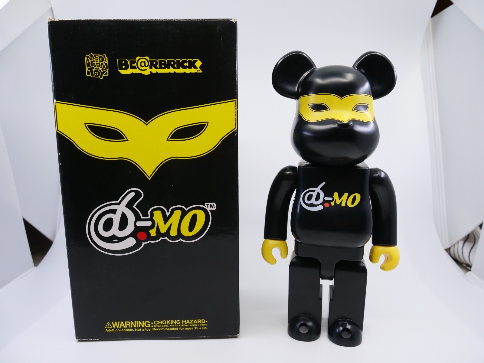 Ours Bearbrick 400% @-MO Black emblématique Medicom Toy nostalgie 2005