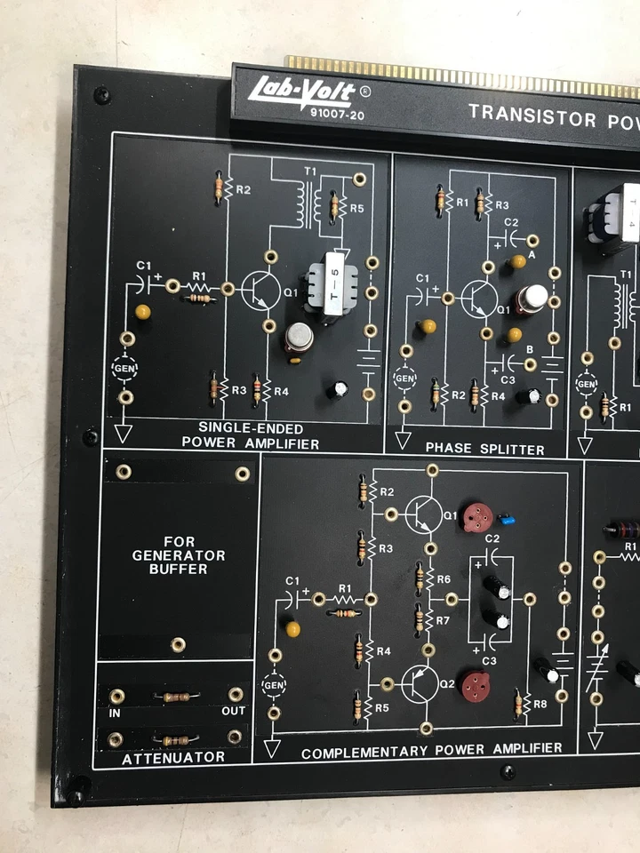 Placa amplificadora de potencia de transistor LAB-VOLT 91007-20 Foto 2 de 3