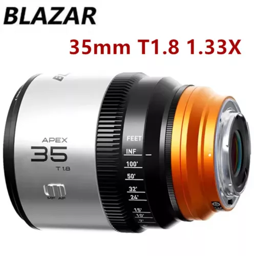 BLAZAR APEX 35mm T1.8 1.33X S35 Auto Focus Anamorphic Cine Lens for Sony E-Mount