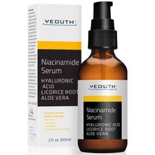 Niacinamide Serum W/Hyaluronic Acid and Aloe Vera, Exp. 4/9/27 2 OZ. BOTTLE  