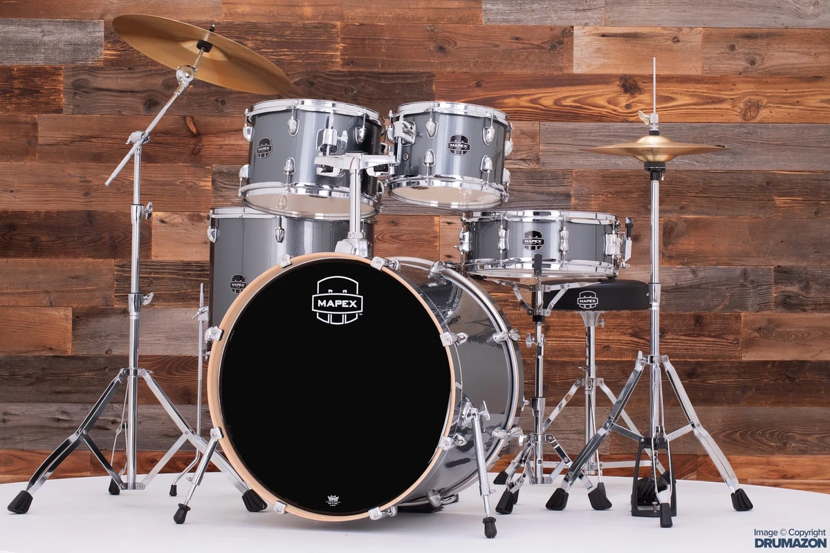 MAPEX VENUS 5 PIECE ROCK DRUM KIT WITH HARDWARE CYMBALS STOOL