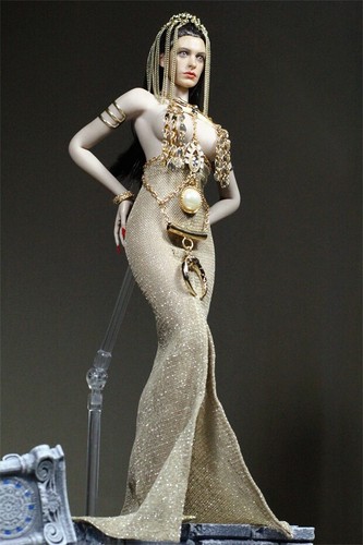 Set di abiti fatti a mano 1/6 regina d'Egitto adatto 12"" corpo figura TBLeague - Foto 6 di 9