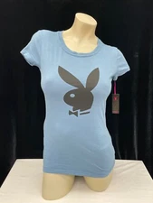 Women's Playboy T-Shirt with Classic Bunny Logo Multiple Colors